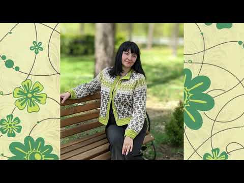 Жакет (кардиган) крючком. Мозаичное вязание. Часть 6. Фотоальбом.
