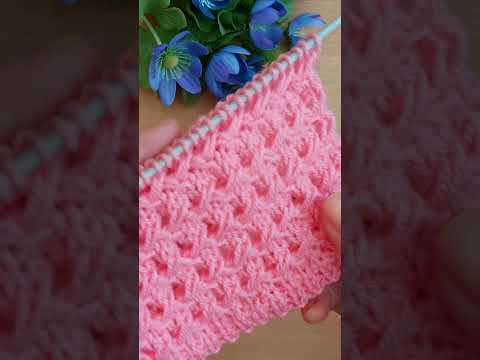 Красивый узор спицами для джемпера, кардигана,  жакета.