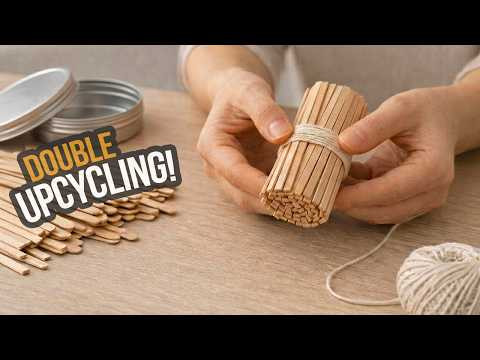 I saved used coffee sticks and tin can from face cream, result is fantastic! I saved used coffee sticks and tin can from face cream, result is fantastic!