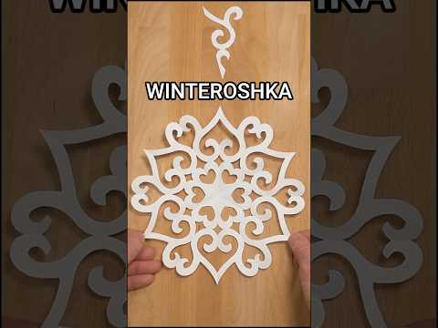HOW TO MAKE PAPER WINTEROSHKA SNOWFLAKE TUTORIAL | BEST CHRISTMAS DECOR IDEAS INCL ART