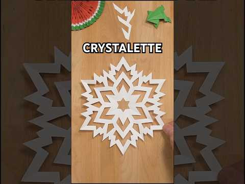 HOW TO CUT A CRYSTALETTE SNOWFLAKE TUTORIAL | TOP CHRISTMAS DECOR IDEAS INCLART #paper
