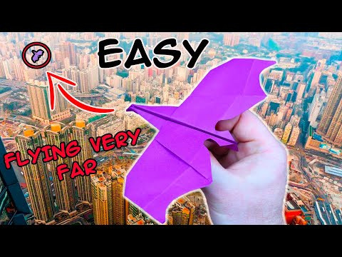 Как сделать необычный самолетик из бумаги, который долго летает!