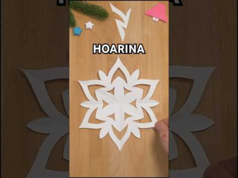 HOW TO MAKE PAPER HOARINA SNOWFLAKE INSTRUCTION | CHRISTMAS DECORATION IDEAS INCL ART #diy
