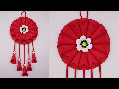 Paper Flowers Wall Decor | DIY Room Decor | Paper Craft Wall hanging | Home Decor Ideas