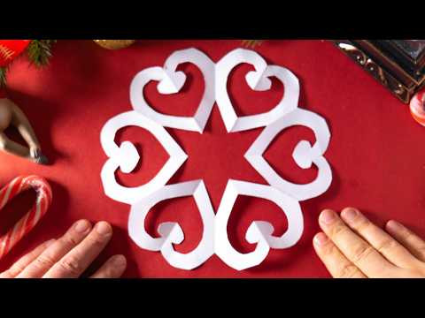 ✂️ Как Легко и Быстро Сделать Снежинку из Бумаги ❄️❤️ Зимние Поделки своими руками ✂️ Как Легко и Быстро Сделать Снежинку из Бумаги ❄️❤️ Зимние Поделки своими руками