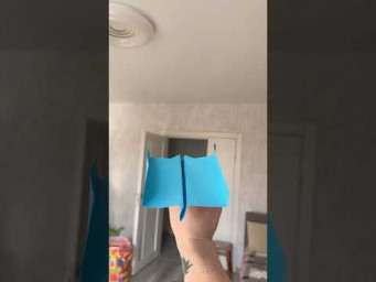 I Trained This Plane for 3 Minutes&hellip; It Flew 3 Feet #origami #airplane #diy #papercraft