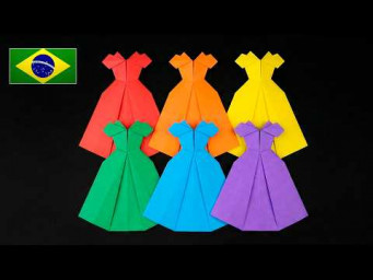Como Fazer um Vestido de Origami F&aacute;cil e Bonito