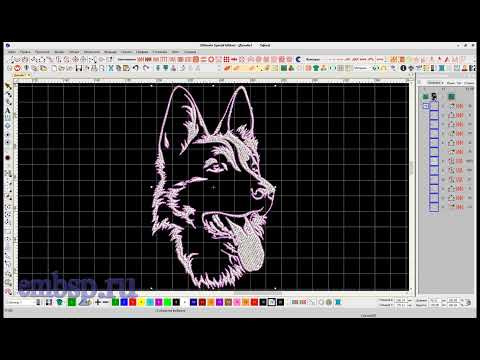 Дизайн вышивки по растровой картинке автоматом Wilcom EmbroideryStudio e4.2 Дизайн вышивки по растровой картинке автоматом Wilcom EmbroideryStudio e4.2