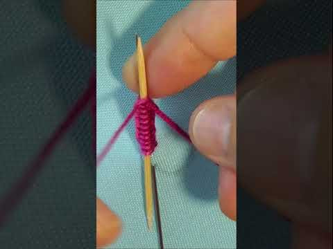 Flower Braided Double Caston Stitch - 2 Color Braided Petal Short