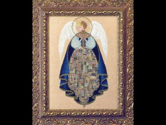 Ангел Любви/Angel of Love Lavender & Lace 52% готовой работы/2 часть #вышивка #вышивкакрестиком