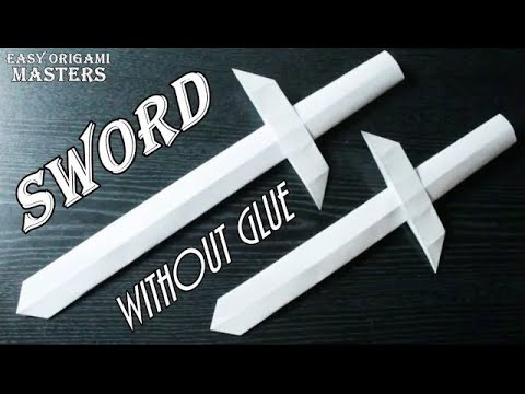 How to make a sword out of paper. Origami sword How to make a sword out of paper. Origami sword