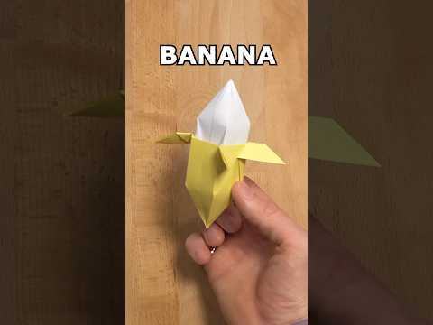 HOW TO MAKE AN PAPER BANANA INSTRUCTION | DIY BANANA FRUIT ORIGAMI TUTORIAL INCLART #origami