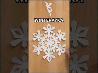 BEAUTIFUL PAPER WINTERAYKA SNOWFLAKE TUTORIAL | HOW TO MAKE PAPER SNOWFLAKE INCLART