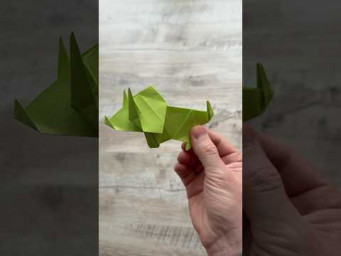 Origami Dinosaur Triceratops | Paper Dino #origami #papercraft #animals
