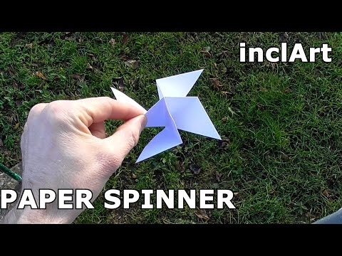 PAPER SPINNER | EASY AND FAST WAY TO MAKE ORIGAMI SPINNER INCLART PAPER SPINNER | EASY AND FAST WAY TO MAKE ORIGAMI SPINNER INCLART