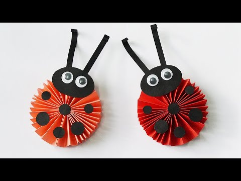 How to Make Beautiful Ladybug for Kids | Paper Crafts for School | DIY Easy Paper Bug