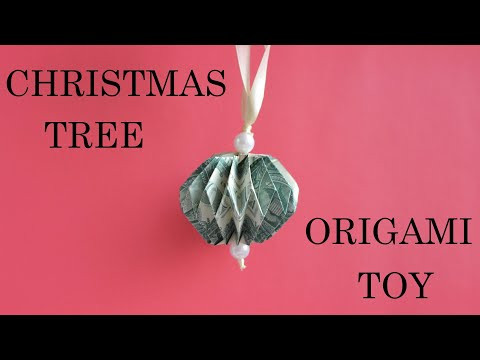 My MONEY TOY (BALL) for Christmas Tree | Easy Dollar Origami | Tutorial DIY by NProkuda