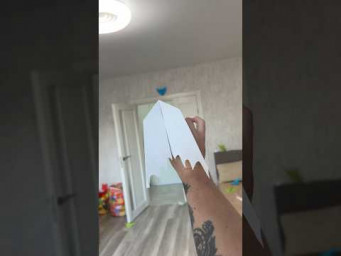 Insane Indoor Paper Plane &ndash; 195 Feet Throw &ndash; World Record Challenge #diy #airplane #origami