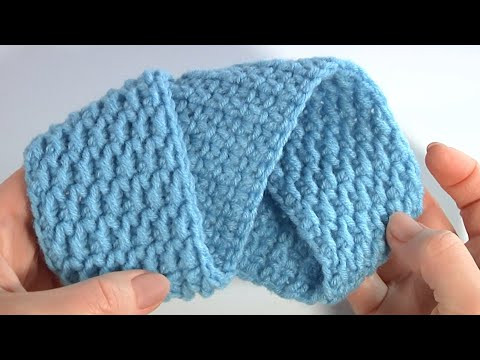 Мило и Просто! Плотный и Красивый УЗОР крючком круговыми рядами/Повязка/Авторская разработка