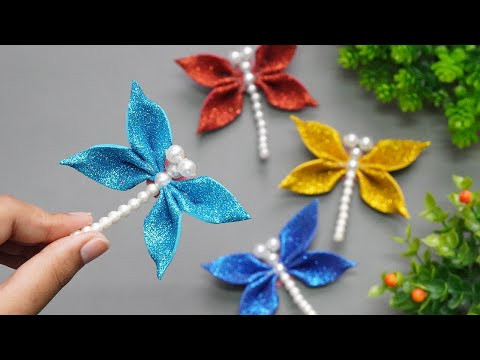 How to Make a Dragonfly from Foamiran | DIY Butterfly Handmade Foam Sheet Craft