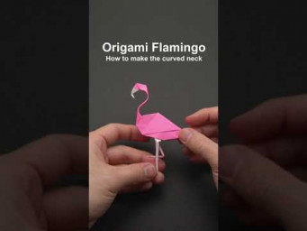 ORIGAMI FLAMINGO - CURVED NECK #shorts