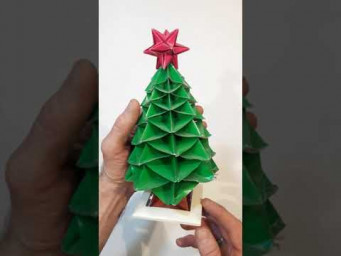 Новогодняя Ёлка из бумаги; Christmas tree #Shorts