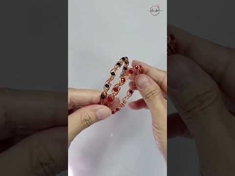XO bangle - Free tutorial video link above the title  #shortsvideo #wireworks #handmade