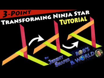 3-Pointed Transforming Ninja Star Boomerang Frisbee