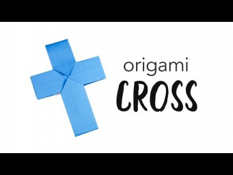 Easy Origami Cross / Crucifix Tutorial - Paper Kawaii