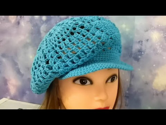 КЕПКА летняя КРЮЧКОМ. Кепка крючком размер 45-60. Keppie crocheted.