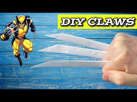 Amazing DIY Wolverine's Claws from the X-Men | How to Make a Paper Claws | Paper Weapons