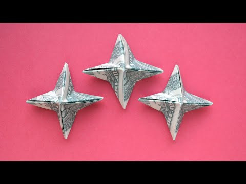Simple MONEY STARS | Origami out of a dollar bill | Tutorial DIY by NProkuda