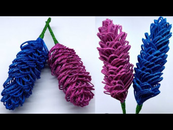 Flower making with paper easy and beautiful - Home decorating ideas paper craft wall hanging