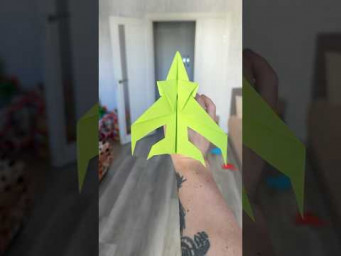 Crazy Paper Airplane Test Drive &ndash; Flew 350 Feet! World Record Indoor Flight #airplane #diy #origami