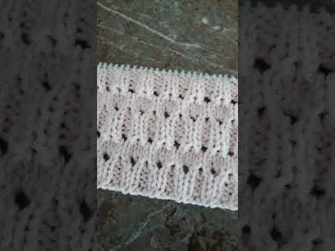Ажурный узор спицами для женской туники, свитера, кофточки. Ажурный узор спицами для женской туники, свитера, кофточки.