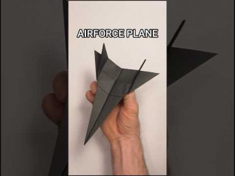 EASY PAPER AIRFORCE PLANE FLY REALLY FAR TUTORIAL | HOW TO MAKE A PAPER AIRPLANE STEP BY STEP