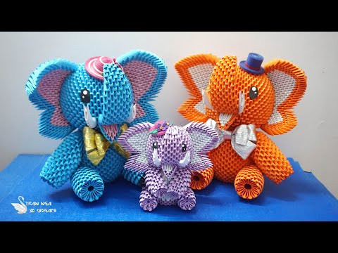 3d origami mini elephant tutorial , souvenir making | Tutorial de elefante de origami 3d 3d origami mini elephant tutorial , souvenir making | Tutorial de elefante de origami 3d