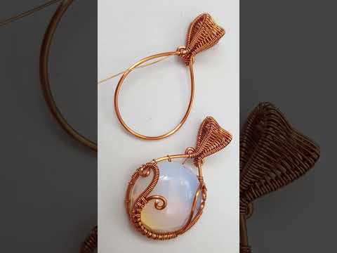 Pendant inspired by sea waves with half round cabochon #diy #guide #simple