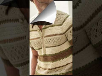 Мужская вязанная мода Часть1 #crochet #shotrs