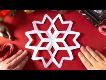 ✂️ Как Легко и Быстро Сделать Снежинку из Бумаги ❄️❤️ Зимние Поделки своими руками