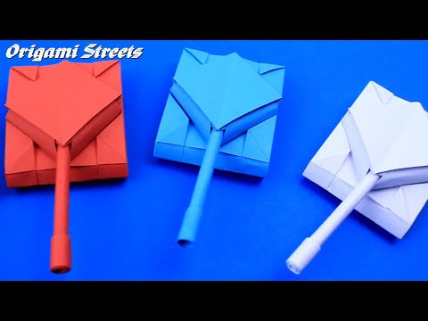 How to make a tank out of paper. Origami tank How to make a tank out of paper. Origami tank