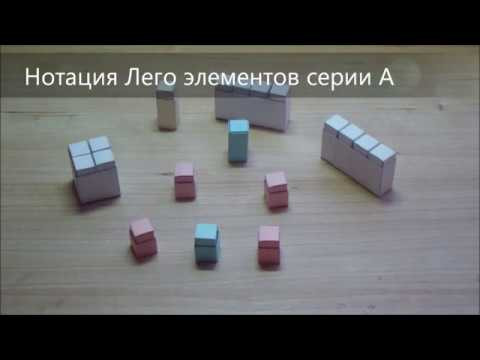 Нотация Лего элементов из бумаги серии "A" Нотация Лего элементов из бумаги серии "A"