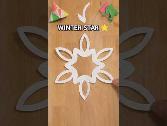 EASY WINTER STAR TUTORIAL | PAPER DESIGN IDEAS INCL ART
