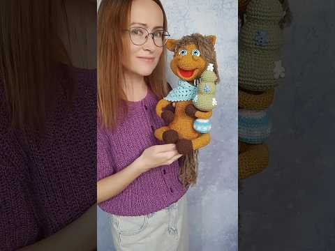 Лошадка крючком. Символ 2026 года. МК #shorts #вязание #crochet #творчество Лошадка крючком. Символ 2026 года. МК #shorts #вязание #crochet #творчество