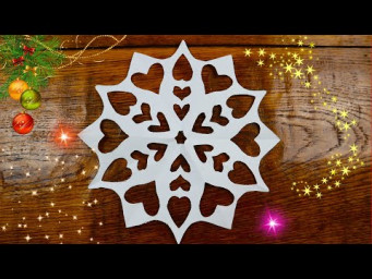 ❄️ СНЕЖИНКИ ИЗ БУМАГИ А4 ПРОСТО❄️ INCREDIBLE PAPER SNOWFLAKE ❄️