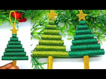 Easy 3D Paper Christmas Tree DIY 