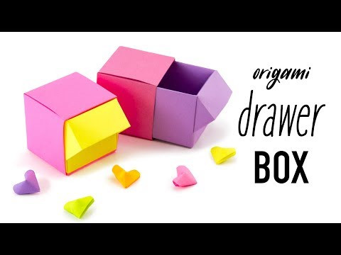 Origami Drawer Box Tutorial - DIY Organiser - Paper Kawaii Origami Drawer Box Tutorial - DIY Organiser - Paper Kawaii
