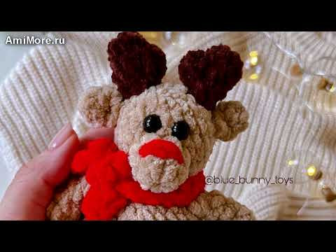 Амигуруми: схема Олень в шарфике | Игрушки вязаные крючком - Free crochet patterns. Амигуруми: схема Олень в шарфике | Игрушки вязаные крючком - Free crochet patterns.