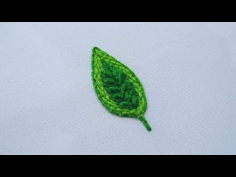How to Embroider a Leaf - Decorative stitches