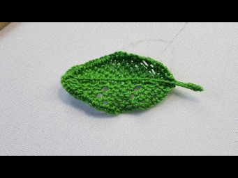 How to Embroider a Leaf | Stumpwork | Detached Stitch | leaf stitch